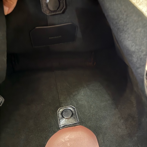 ALLSAINTS Soft Black Leather Hobo. Unique, large bag!! - Picture 12 of 15